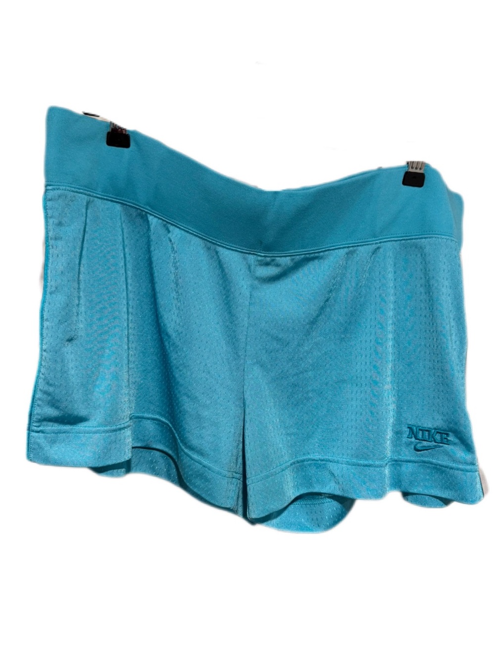 Nike Women's Teal Athletic Shorts - Mesh Performance Y2K XL Basketball Shorts